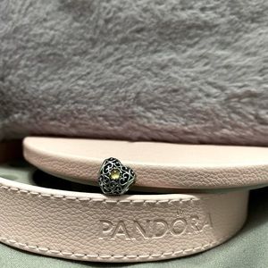 Pandora November birthstone heart charm